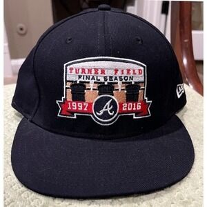 New Era Atlanta Braves Turner Field Final Season Fitted‎ Hat Adjustable